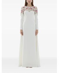 Dina Melwani - Long-Sleeves Maxi Dress - Lyst