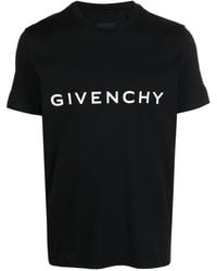 Givenchy - T-shirt Met Hangende Schouders - Lyst