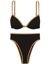 ViX - Firenze Lily Gigi Hot Pant Contrast-Trim Bikini Bottom - Lyst