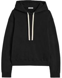 Jil Sander - Cotton Terry Hoodie - Lyst