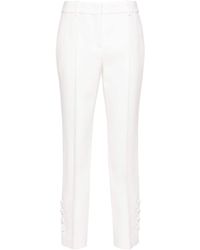 Ermanno Scervino - Pressed-crease Cady Tapered Trousers - Lyst