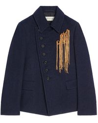 Dries Van Noten - Embroidered Wool Blazer - Lyst