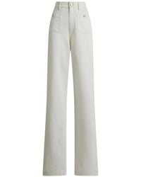 Ralph Lauren - Dylon Patch-Pocket Wide-Leg Jeans - Lyst