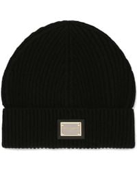 Dolce & Gabbana - Logo-Tag Cashmere Beanie - Lyst