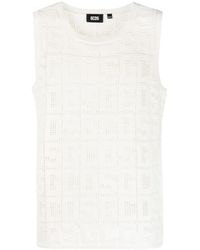 Gcds - Macramé Tank Top With Monogram - Lyst