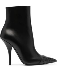 Tom Ford - Pointed Toe Leather Ankle Boots - Lyst