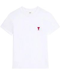 Ami Paris - Monogram Organic Cotton T-Shirt - Lyst
