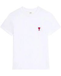 Ami Paris - Camiseta Ami De Coeur - Lyst