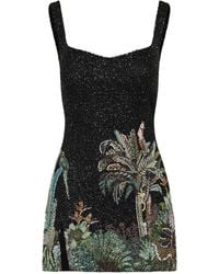 Clio Peppiatt - Robe Courte Rio À Ornements De Perles - Lyst