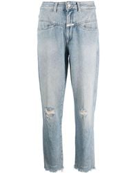 Closed - Pedal Pusher Distressed-Jeans - Lyst