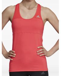 adidas - Stadium Climalite Cross "Shock" Tank Top - Lyst