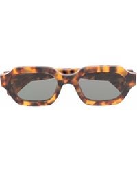 Retrosuperfuture - Tortoiseshell-effect Oval-frame Sunglasses - Lyst