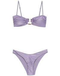 Zimmermann - Indra Bamboo-Trim Bikini - Lyst