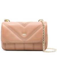 DKNY - Becca Quilted Leather Shoulder Bag - Lyst