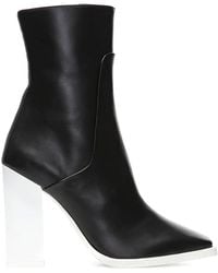 Lanvin - Leather Ankle Boots - Lyst