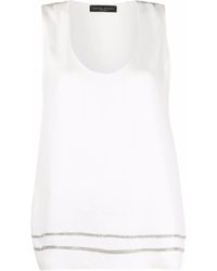 Fabiana Filippi - Chain-Link Trim Vest Top - Lyst