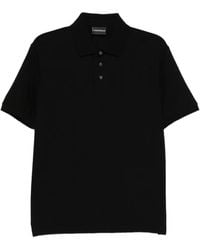 Emporio Armani - Cotton Jersey Polo Shirt - Lyst
