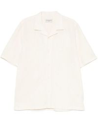 Officine Generale - Chemise En Seersucker À Manches Courtes - Lyst