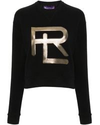 Ralph Lauren Collection - Logo-embroidered Tonal Stitching Sweatshirt - Lyst