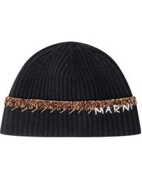 Marni - Berretto Con Bordo A Coste - Lyst
