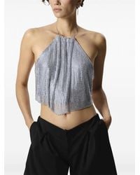 MANURI - Paper Rock Chainmail Halterneck Top - Lyst