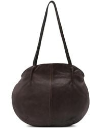 SOMMET - Oval-Shaped Leather Shoulder Bag - Lyst