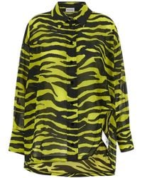 The Attico - Il Primo Bagno Animal-Print Cotton Shirt - Lyst