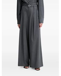 Isabelle Blanche - Belted Pleated Palazzo Pants - Lyst