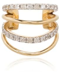 Yvonne Léon - 18Kt Ear Cuff Aus Gelbgold Mit Diamanten - Lyst