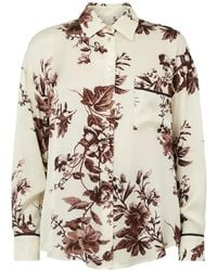 Liu Jo - Floral-Print Chest-Pocket Shirt - Lyst