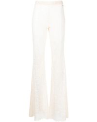 DSquared² - Sheer-Lace Flared Trousers - Lyst
