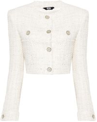 Gcds - Cropped Tweed Jacket - Lyst