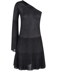 FEDERICA TOSI - One-Shoulder Ribbed Mini Dress - Lyst