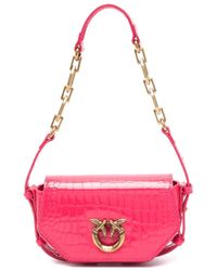 Pinko - Baby Love Leather Shoulder Bag - Lyst