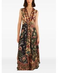 FARM Rio - Floral Print Belted Maxi Dress - Lyst