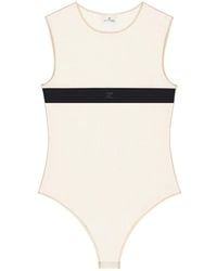 Courreges - Transparent Tulle Bodysuit - Lyst