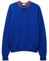 Versace - Wool & Cashmere Knit Crewneck Jumper - Lyst