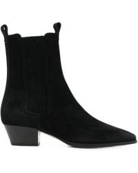 Aeyde - Bottines Agata En Daim À Bout Pointu - Lyst