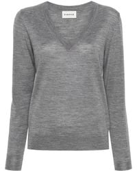 P.A.R.O.S.H. - V-Neck Fine-Knit Jumper - Lyst