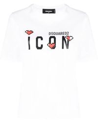 DSquared² - Logo-print T-shirt - Lyst