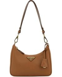 Prada - レザーショルダーバッグ - Lyst