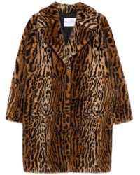 Stand Studio - Camille Faux Fur Coat - Lyst