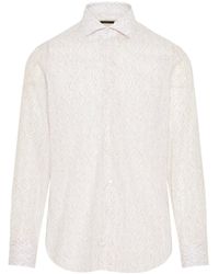 Barba Napoli - Geometric-pattern Shirt - Lyst