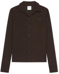 Courreges - Merinos Wool Polo Cardigan - Lyst