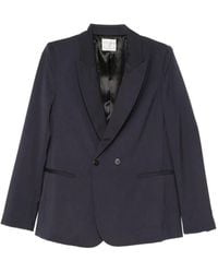 forte_forte - Double-Breasted Peak-Lapel Blazer - Lyst