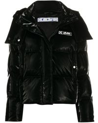 Off-White c/o Virgil Abloh Donsjack Met Logopatch - Zwart