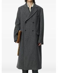 mfpen - Herringbone Double-Breasted Coat - Lyst