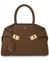 Ferragamo - Petit Sac À Main Hug En Cuir - Lyst