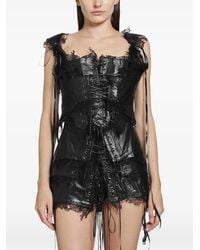 DREAMING ELI - Intellectual Libertine Lace-Trimmed Mini Corset - Lyst