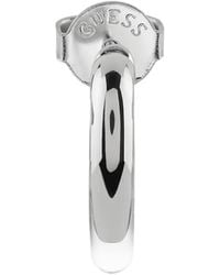 Guess - Iconique Heart-Shape Hoop Earrings - Lyst